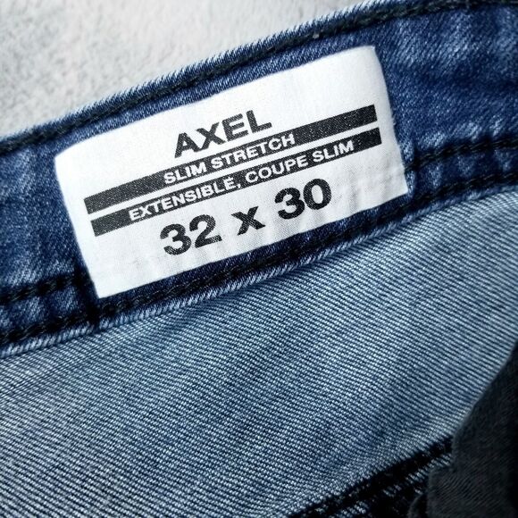 Búfalo David Bitton Jeans Mens 32×30 Blue Slim Stretch - Picture 3 of 11